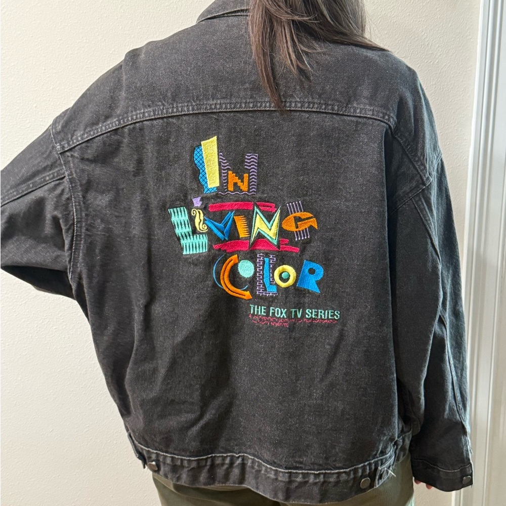 Vintage Black Denim Jacket